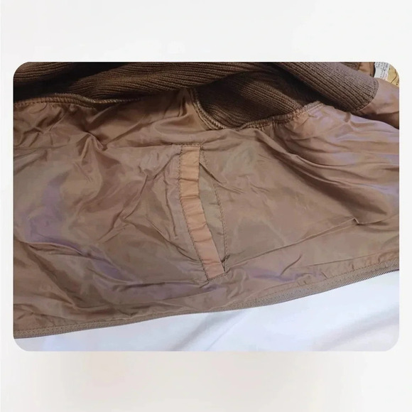 Rally Express Vintage Leather And Knot Sweater Jacket Size Small - Picture 8 of 10